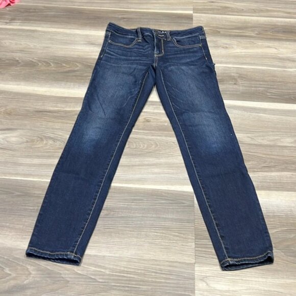 🏁 American eagle blue denim  jegging size 4 - Picture 2 of 11